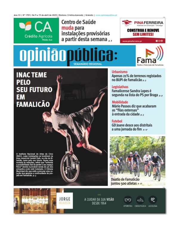 Edição nº1701, de 9 a 15 de abril de 2025