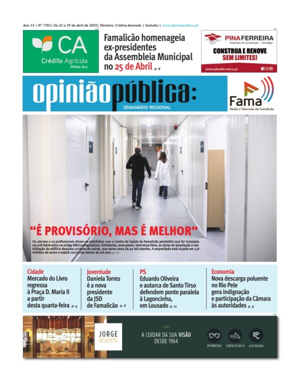 Edição nº1703, de 23 a 29 de abril de 2025